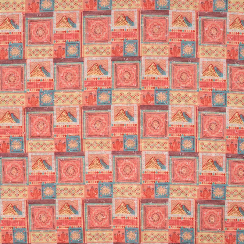 Cotton Dobby Digital Print Pyramids
