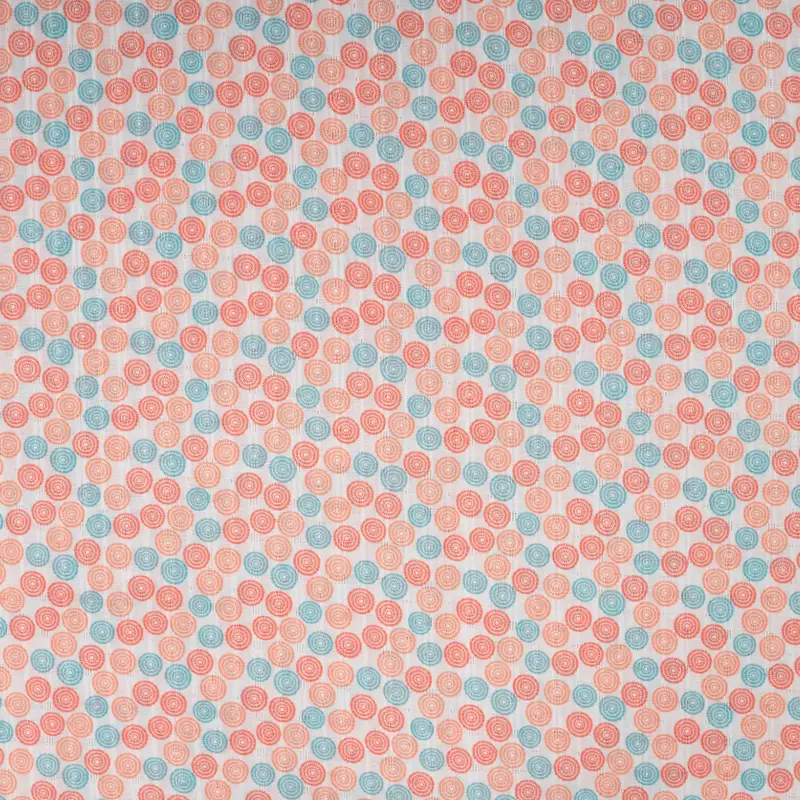 Cotton Dobby Digital Print Circles