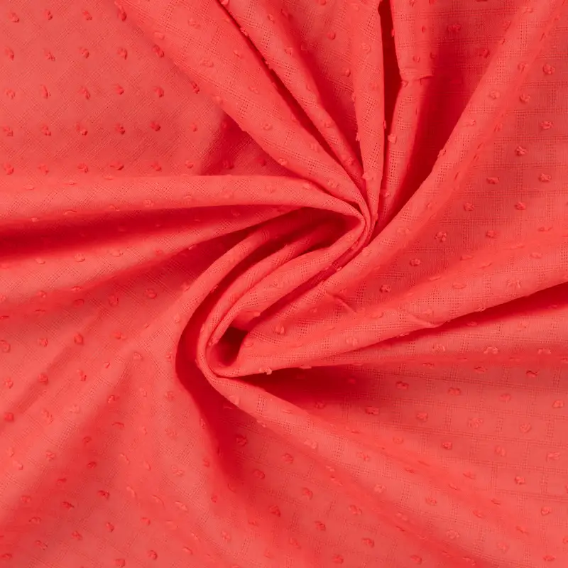 Cotton Dobby Coral