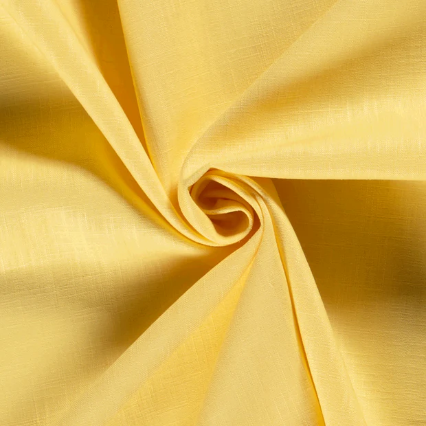 Plain Washed Linen Fabric Sunshine 4711