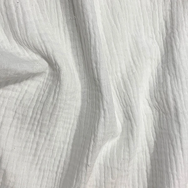 Plain Double Gauze Fabric White
