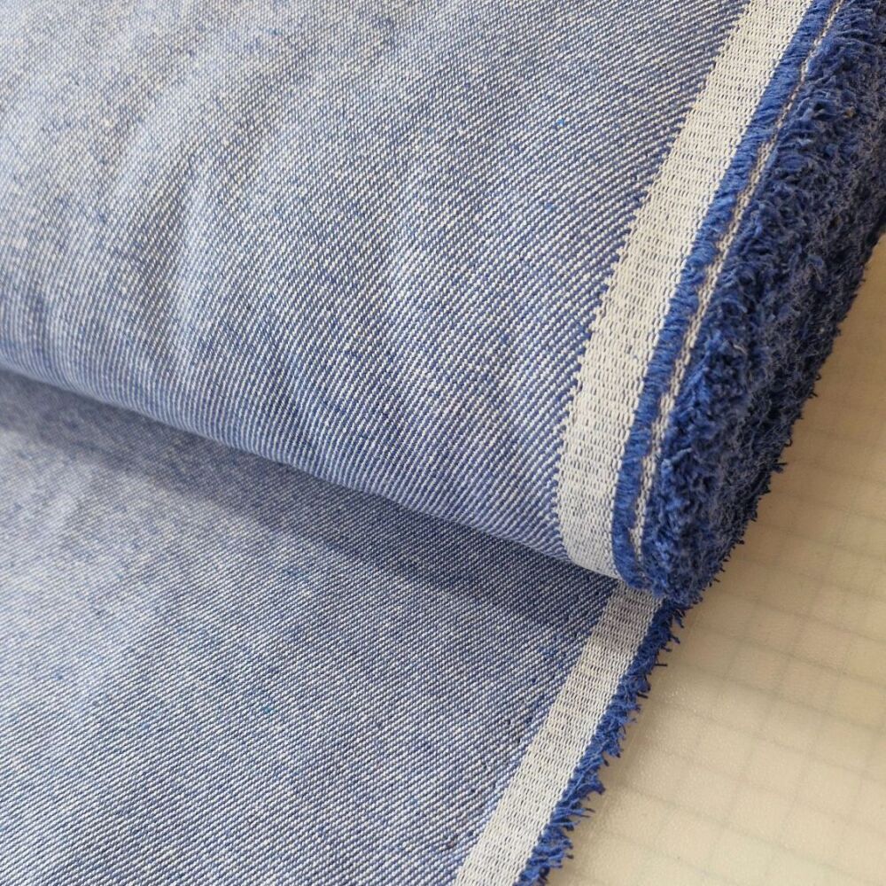Jacquard Denim Fabric Blue