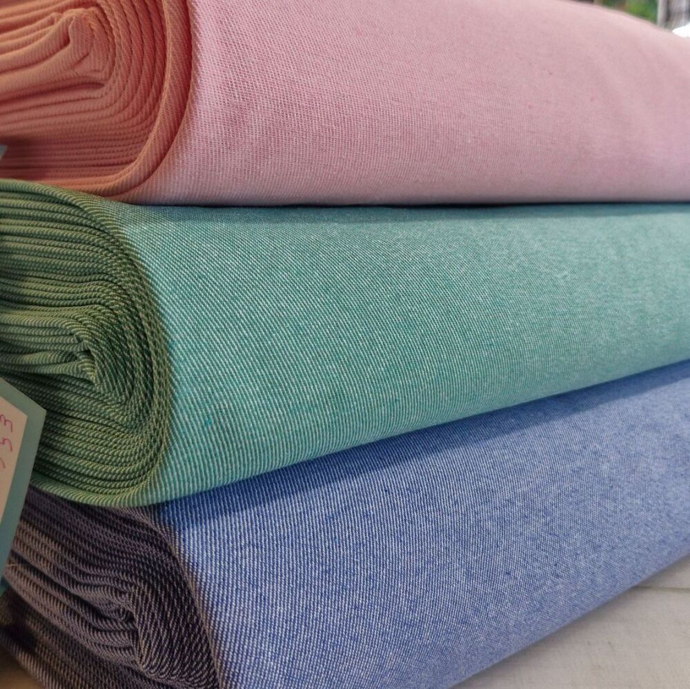 Jacquard Denim Fabric Blue