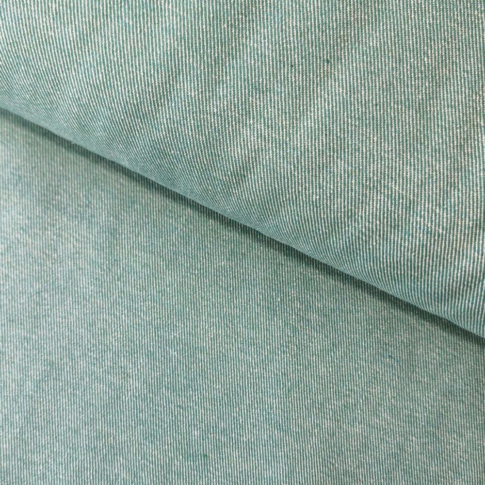 Jacquard Denim Fabric Green