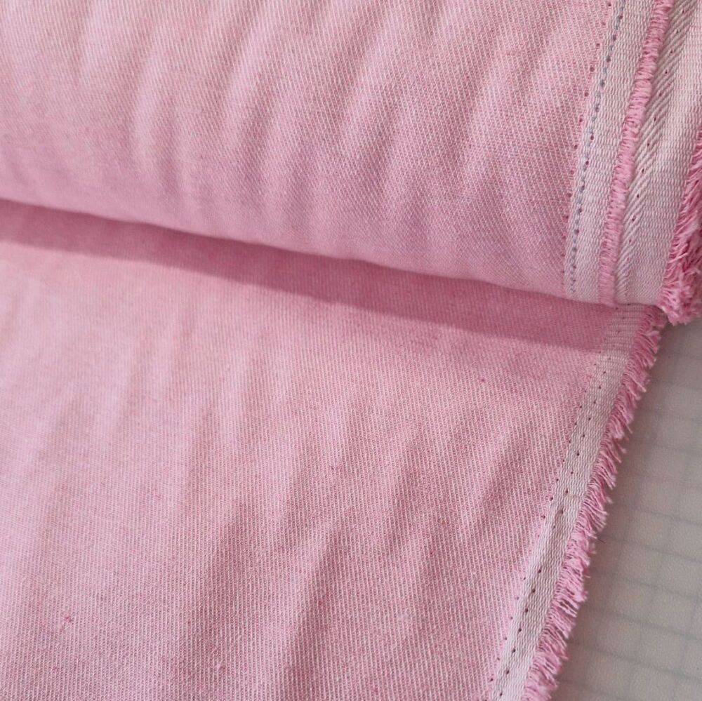 Jacquard Denim Fabric Pink