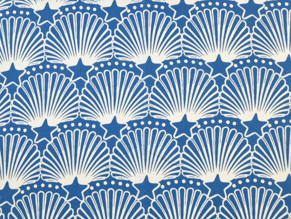 Fabric Godmother Scallop Star Viscose & Linen
