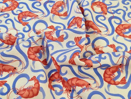 Fabric Godmother Port Isaac Viscose & Linen Cream