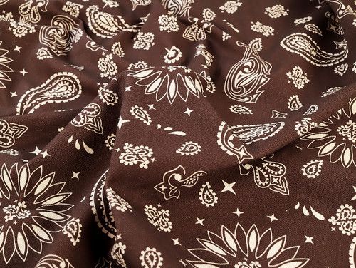 Fabric Godmother Bandana Denim Chocolate