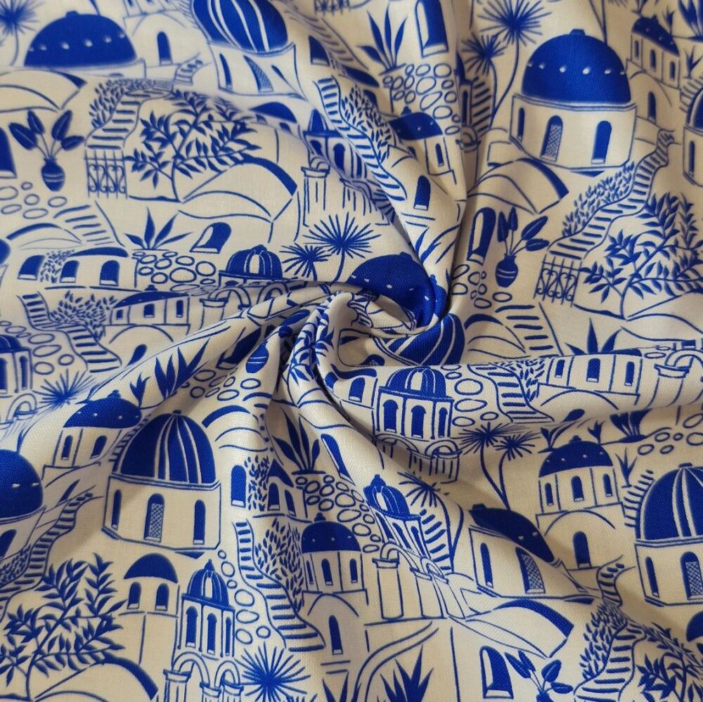 Victoria Louise Grecian Blues Cotton Santorini Stroll