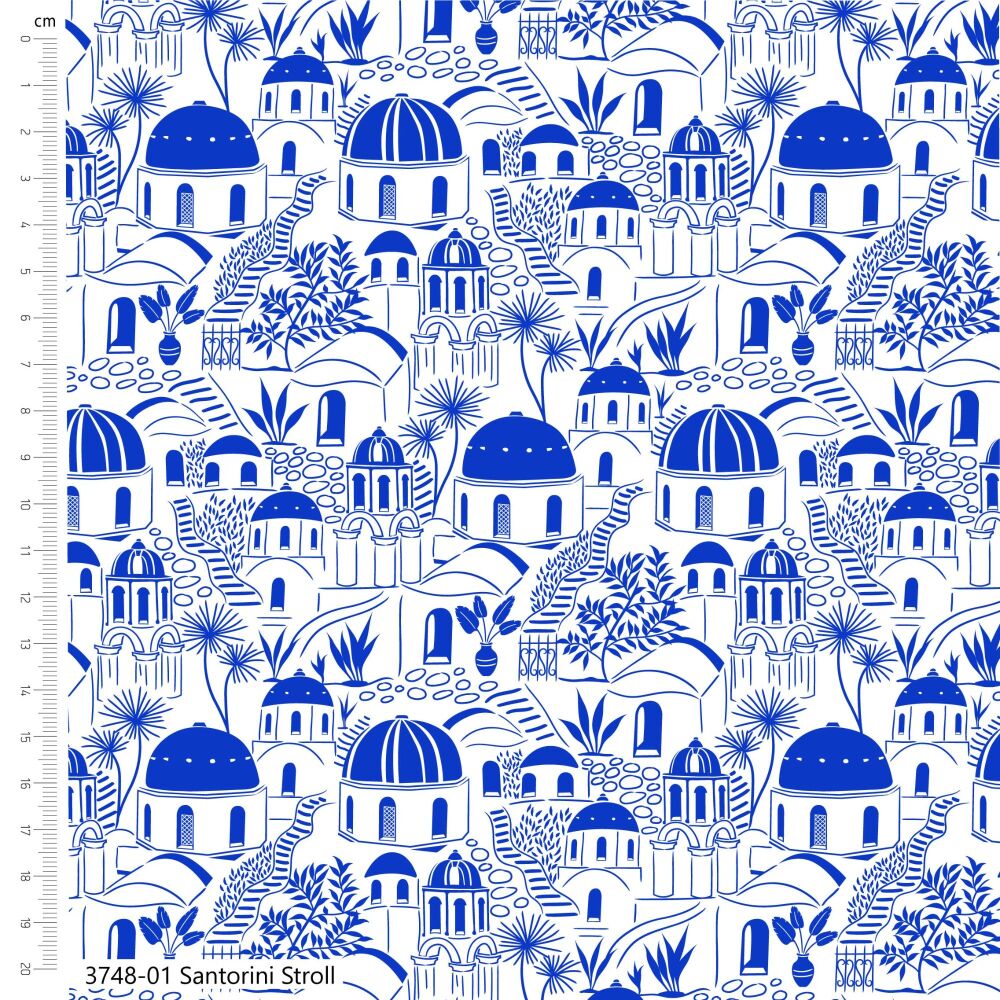 Victoria Louise Grecian Blues Cotton Santorini Stroll