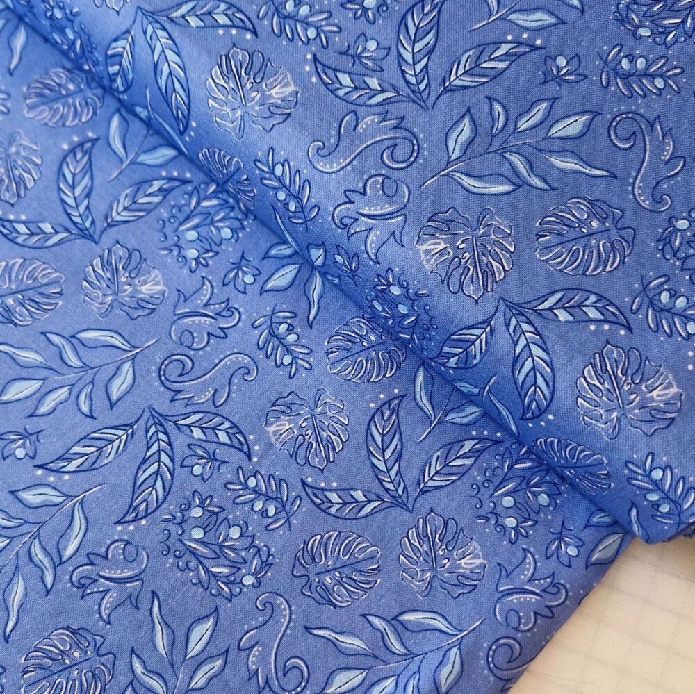 Victoria Louise Grecian Blues Cotton Olive Garden