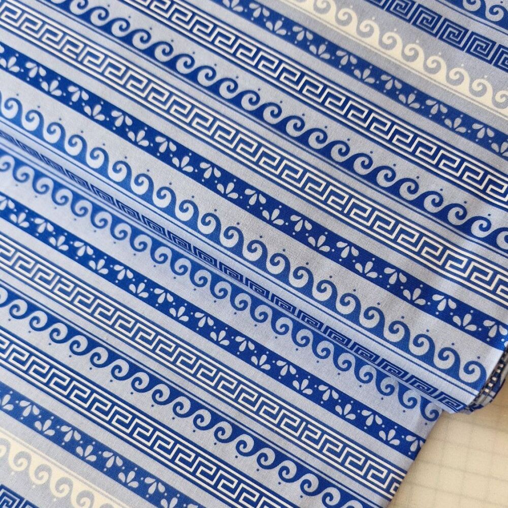 Victoria Louise Grecian Blues Cotton Taverna Tide