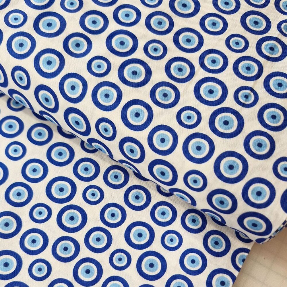 Victoria Louise Grecian Blues Cotton Greek Eye