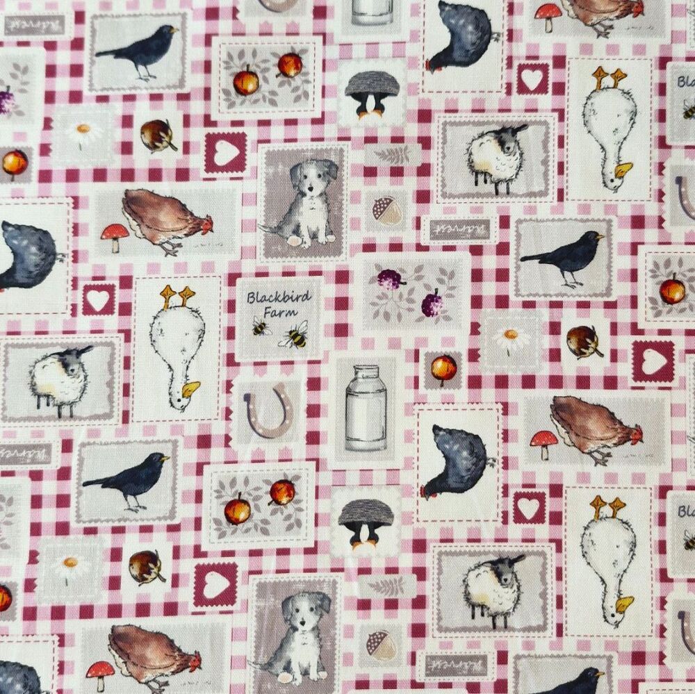 Susan Wheeler Cotton Blackbird Farm Patch