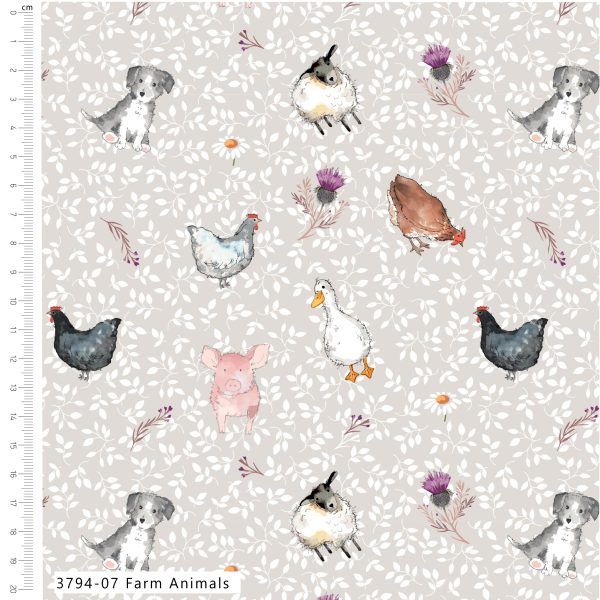 Susan Wheeler Cotton Blackbird Farm Animals