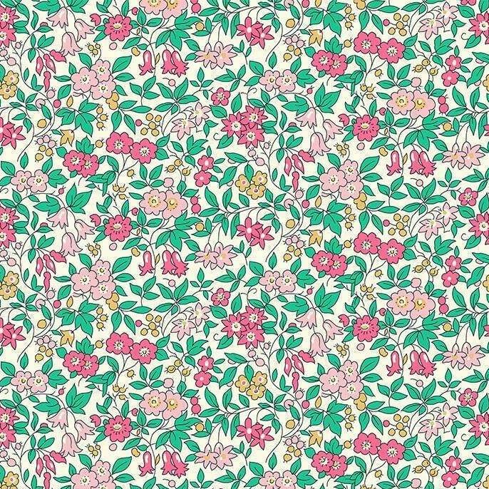 Liberty Cotton Fabric Everlasting For Get Me Not Blossom 512B