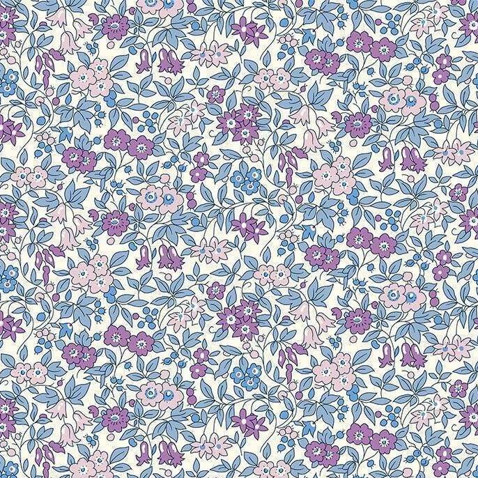Liberty Cotton Fabric Everlasting For Get Me Not Blossom 512A