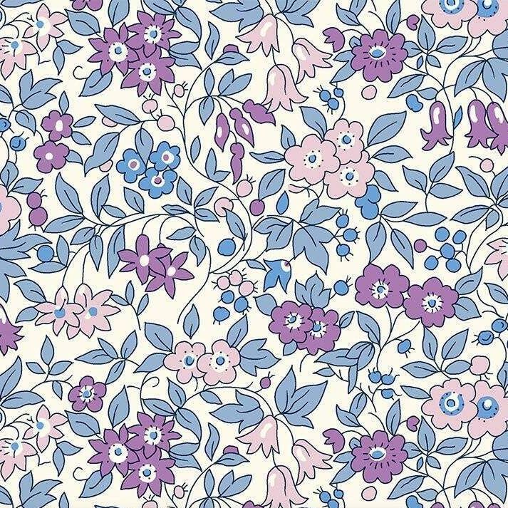 Liberty Cotton Fabric Everlasting For Get Me Not Blossom 512A