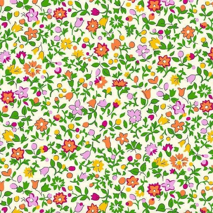 Liberty Cotton Fabric Everlasting Posy Haze 511B
