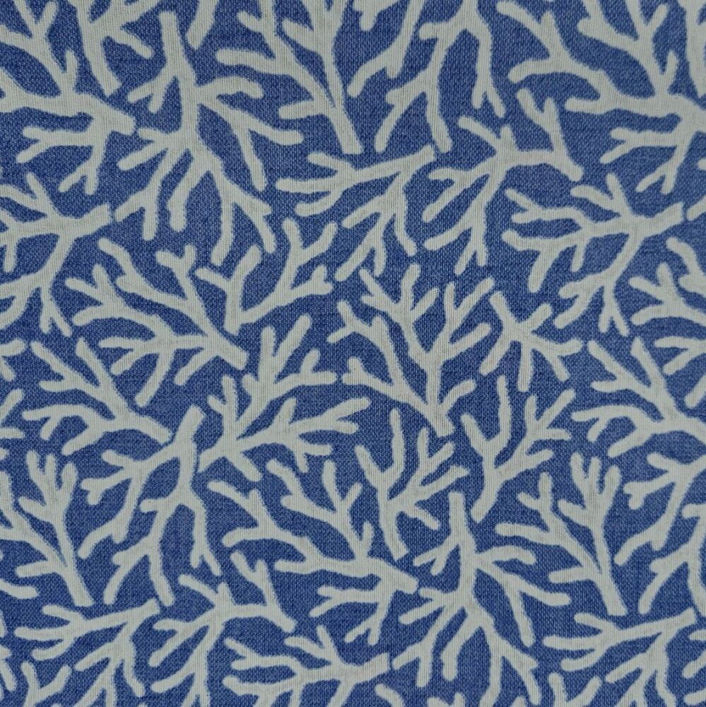 Teflon Coated Tablecloth Fabric Blue Reef