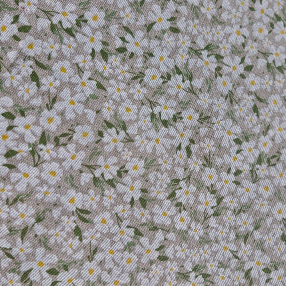 Teflon Coated Tablecloth Fabric Daisy Meadow
