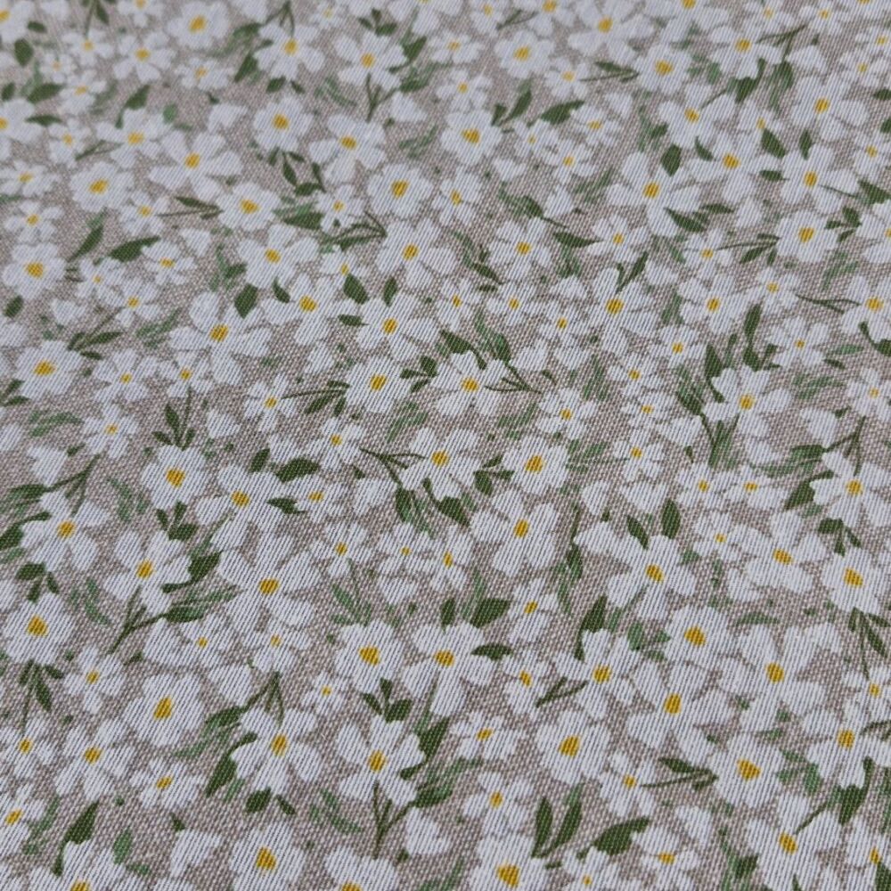 Teflon Coated Tablecloth Fabric Daisy Meadow