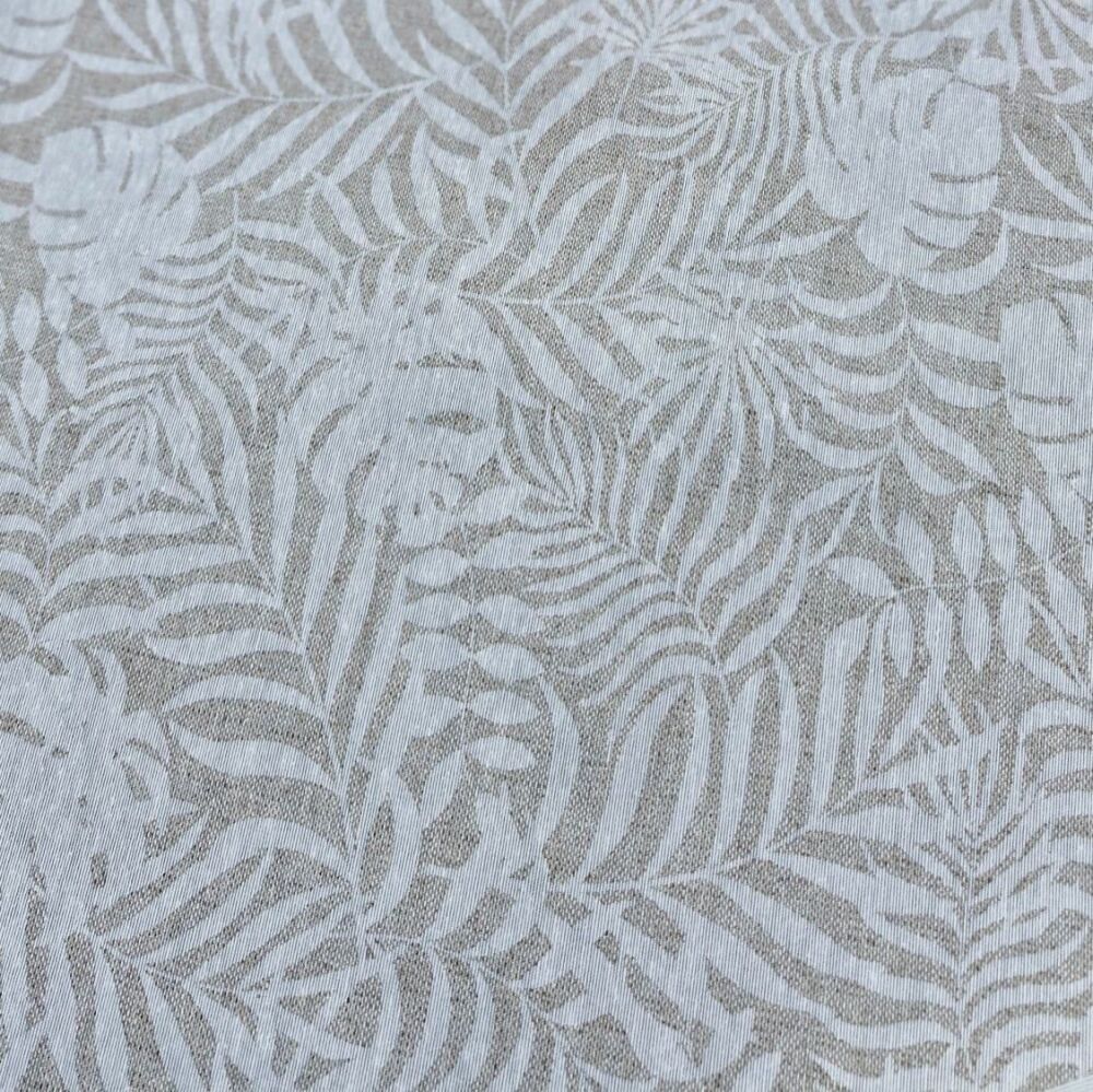 Teflon Coated Tablecloth Fabric Linen Fern Cascade