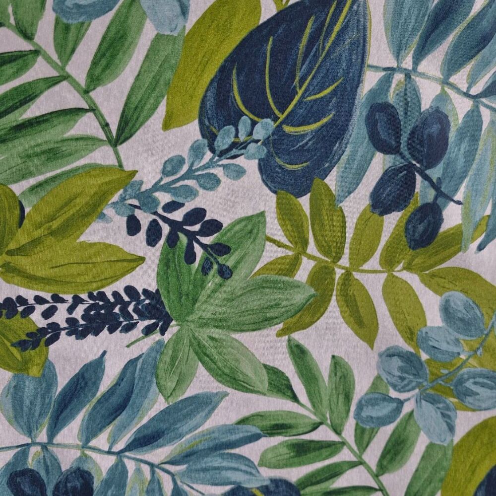 Teflon Coated Tablecloth Fabric Botanical Ferns