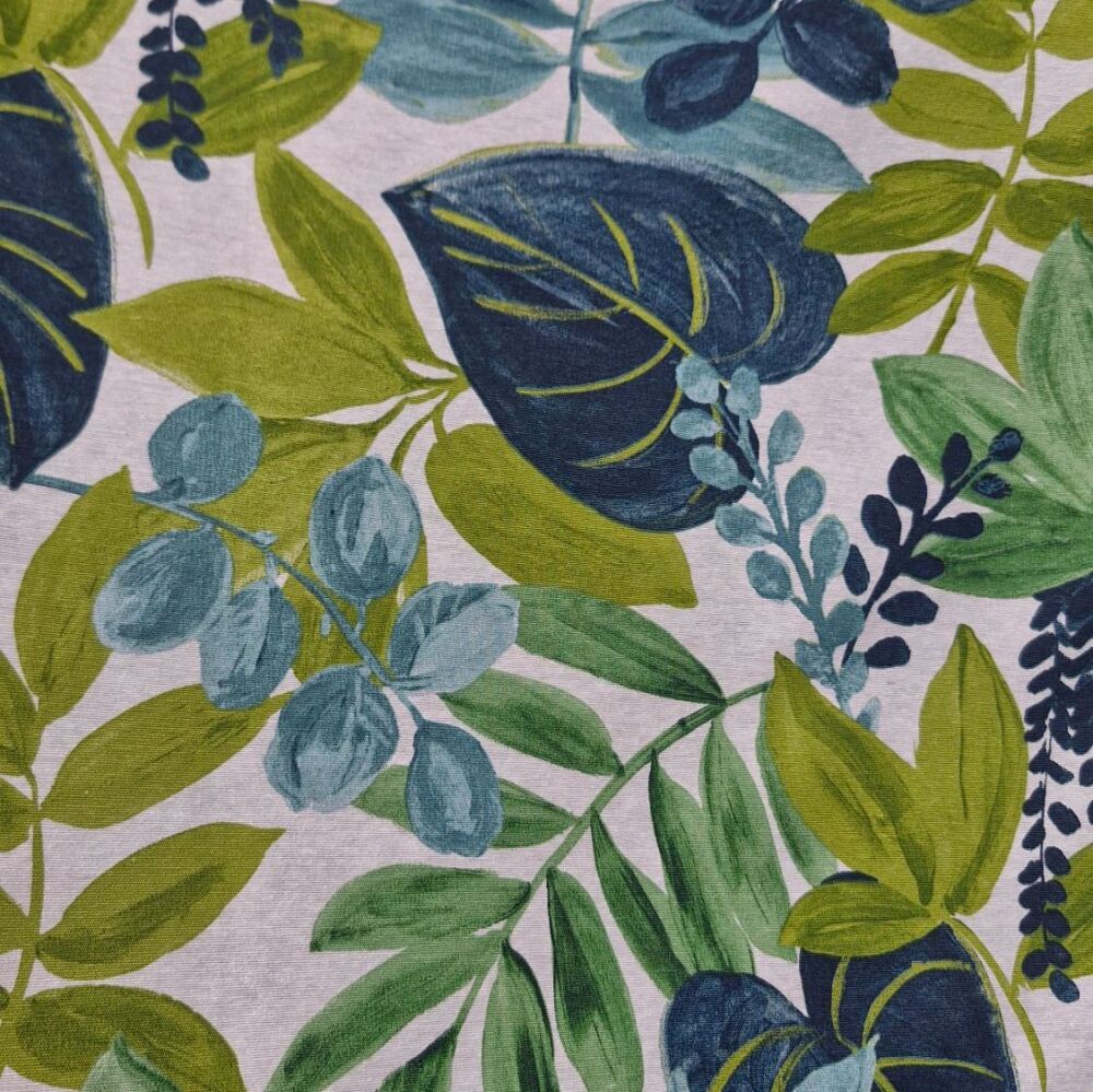 Teflon Coated Tablecloth Fabric Botanical Ferns