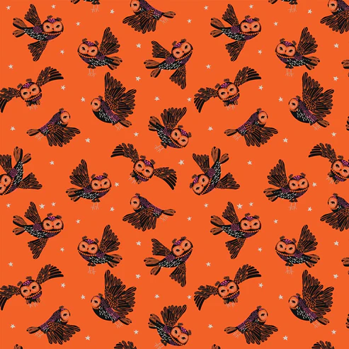 Thread & Ink Cotton Hocus Pocus Haunted Hoots