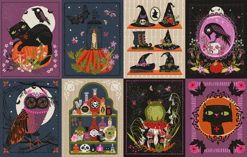 Thread & Ink Cotton Hocus Pocus Panel