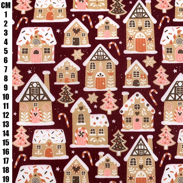 Polycotton Fabric Christmas Gingerbread House
