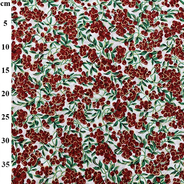 Rose & Hubble Christmas Cotton Berries Ecru