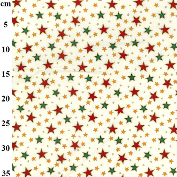 Rose & Hubble Christmas Cotton Stars Cream