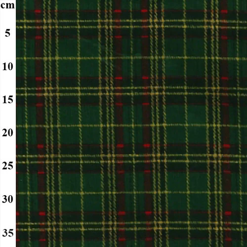 Rose & Hubble Christmas Cotton Tartan Green