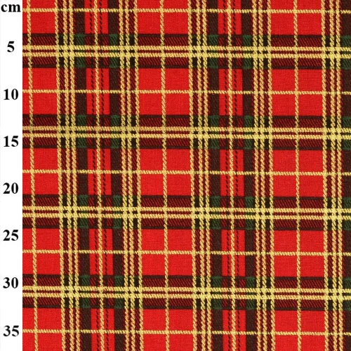 Rose & Hubble Christmas Cotton Tartan Red
