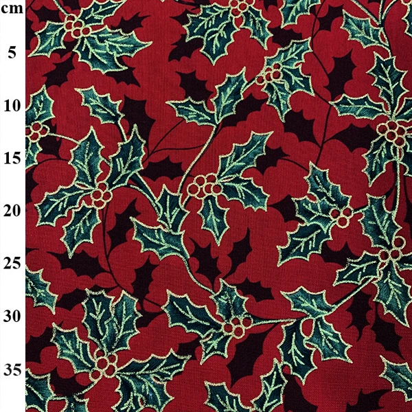 Rose & Hubble Christmas Cotton Holly Red