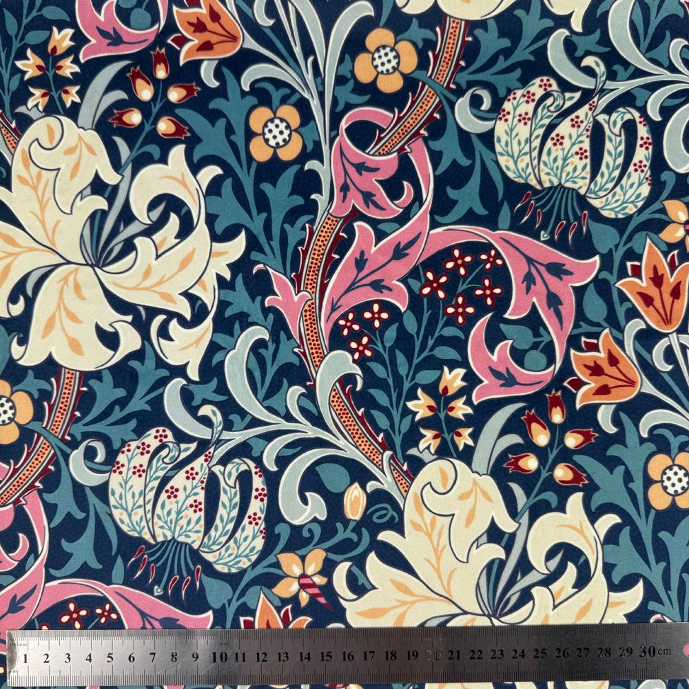 William Morris Upholstery Velvet Golden Lily Tempest