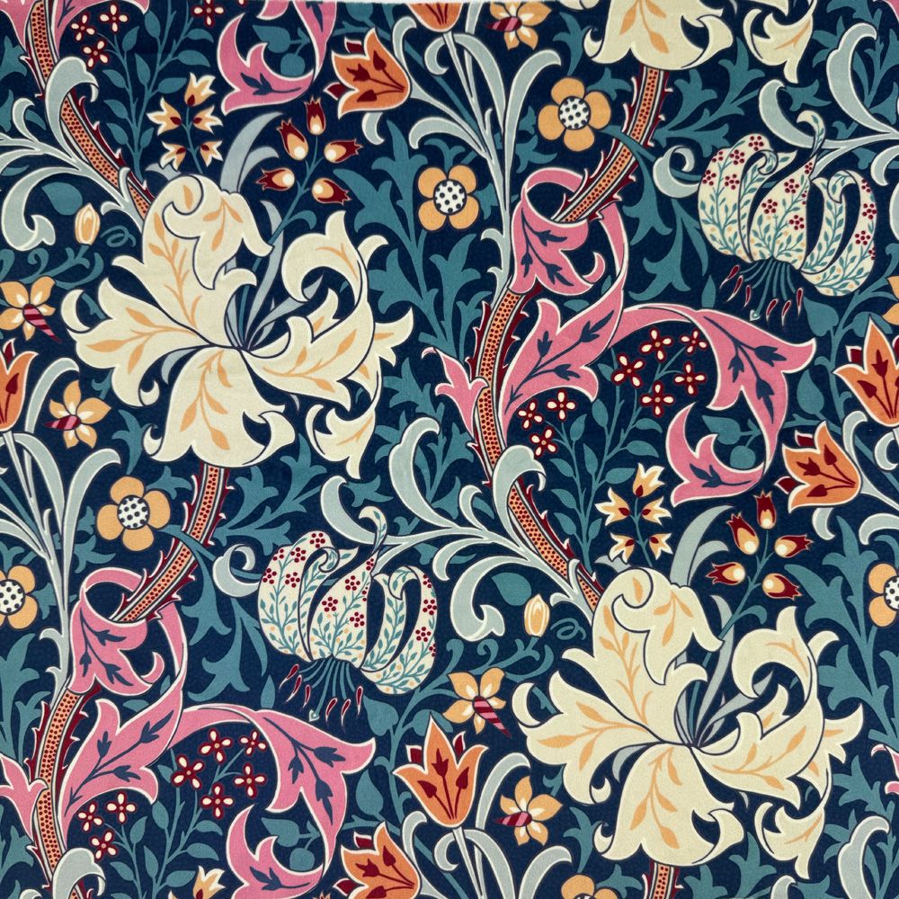 William Morris Upholstery Velvet Golden Lily Tempest