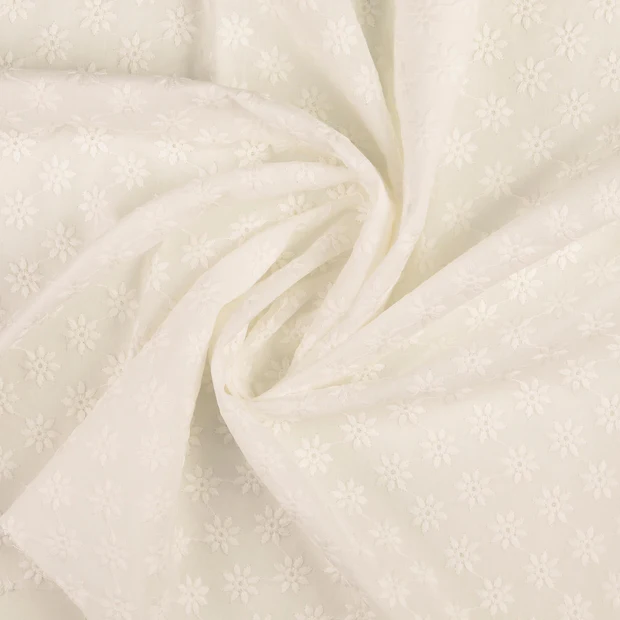 Cotton Embroidery Fabric Sweet Blooms