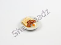 Minature Egg Beans & Fried Bread on a Plate Pk 1