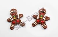 Fimo Gingerbread Twins Pendants Pk 2