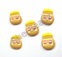 Fimo Peanut Butter Jar Charm Beads Pk 10
