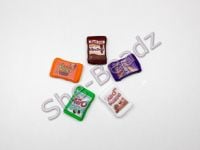 Fimo Various Chocolate Packet Charm Beads Tiny Pk10, YOU CHOOSE