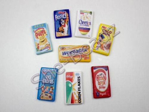 Fimo Various Cereal Packet Charm Pendants Pk 2 YOU CHOOSE