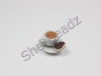 Miniature Cup of Tea with a Chocolate Doughnut Pk 2