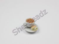 Miniature Cup of Tea with an Apple Turnover Pk 2