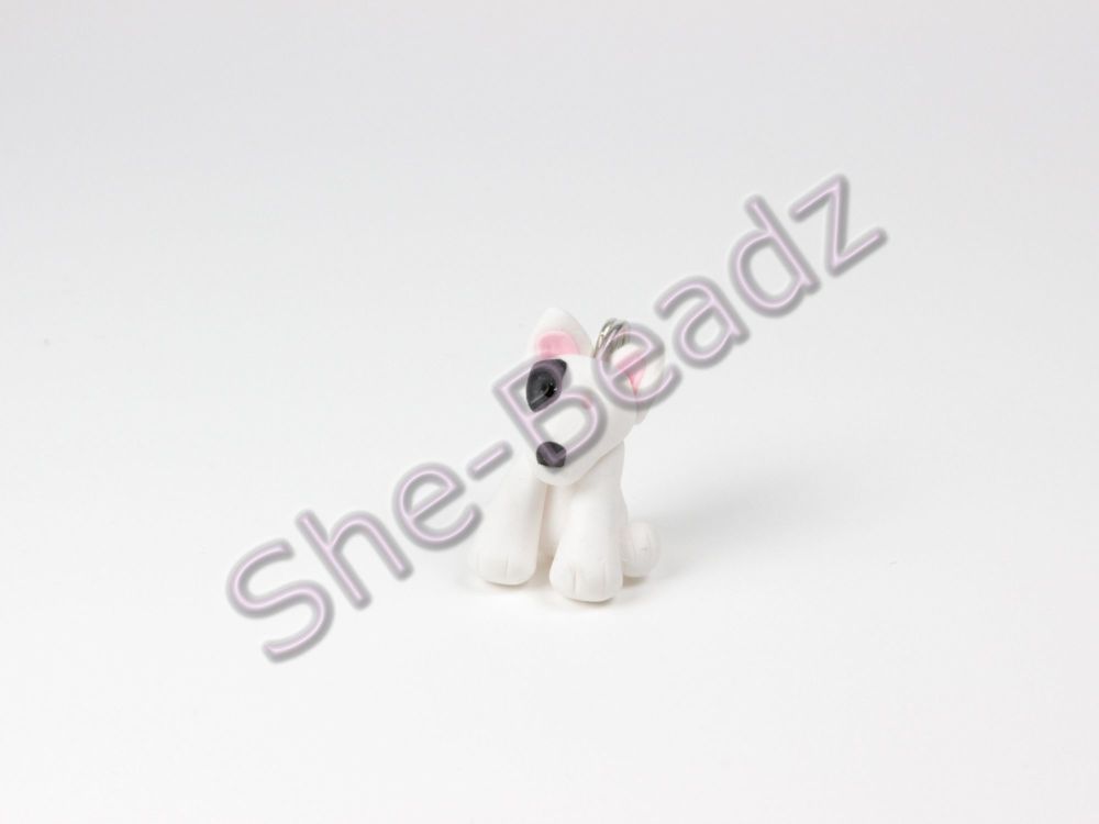 Fimo Miniature Artisan American Pitbull Charm Pk 1