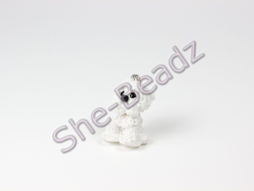 Fimo Miniature Artisan Maltipoo Charm Pk 1