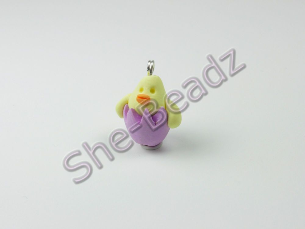 Fimo Miniature Artisan Pink Chick Charm Pk 1